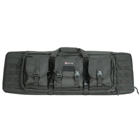 GPS OUTDOORS 36in Double Rifle Case Black GPS-DRC36